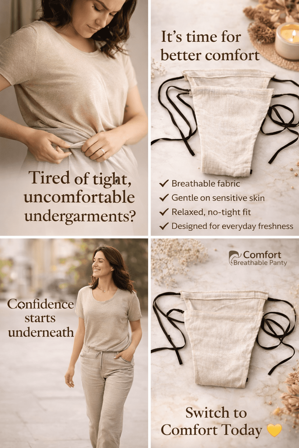 Buy pure cotton underwear