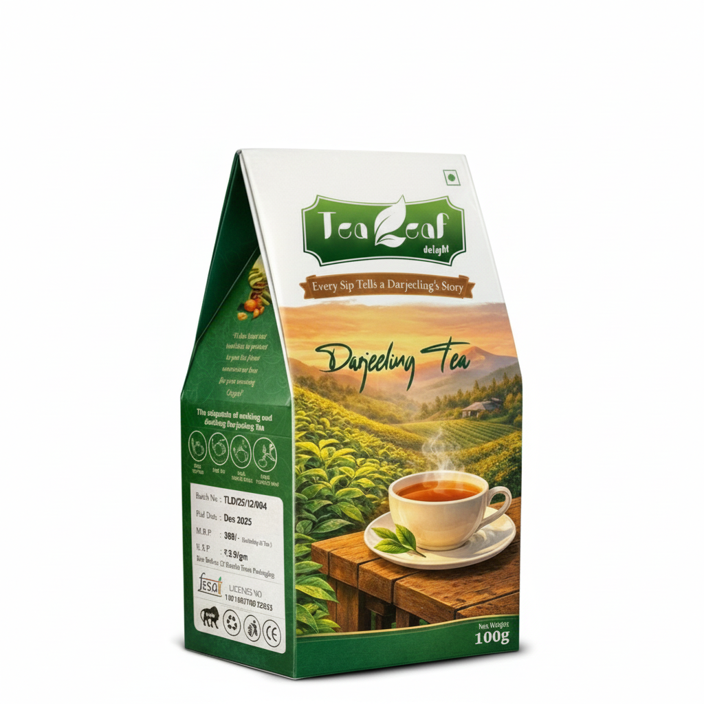 Tea leaf Delight First Flush Whole Leaf Darjeeling Tea 100gm