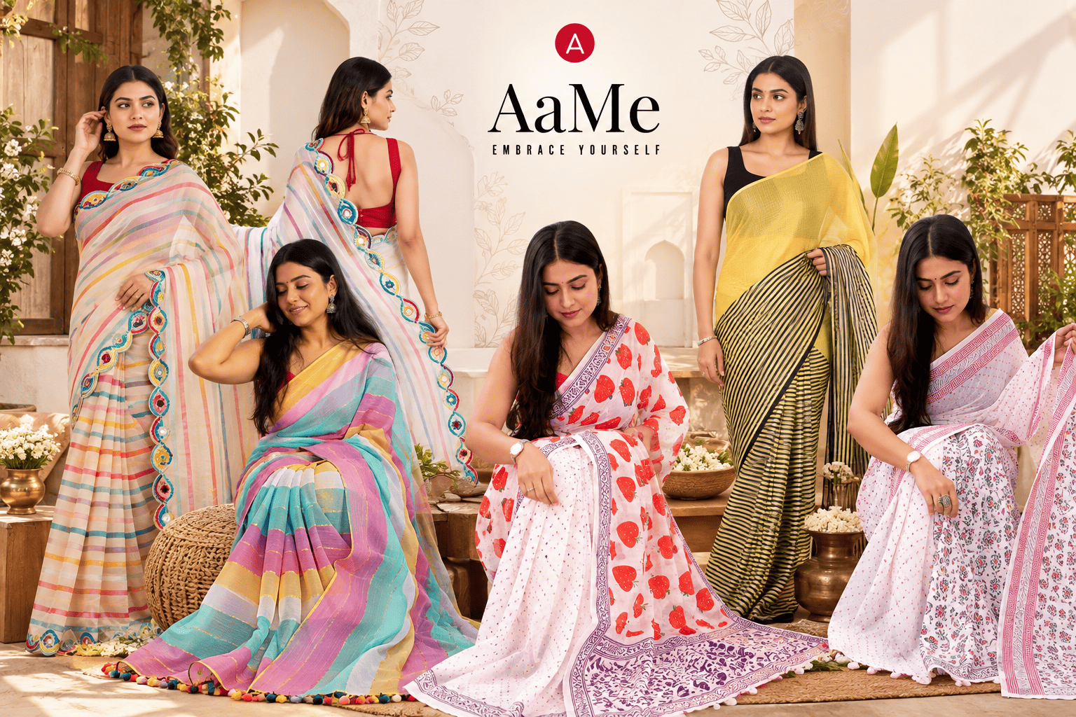 Best Handcrafted Sarees Online for Women- ShopAaMe